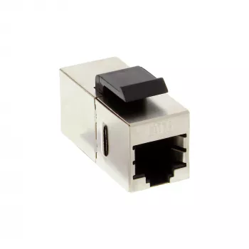 InLine RJ45 modulis sievišķais-sievišķais SNAP-In Cat.6 STP 74206M