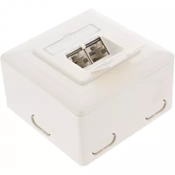 InLine sienas kontaktligzda 2x RJ45 vertikāla 75602K