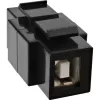 InLine USB 2.0 Snap-In modulis, USB 2.0 A sieviešu/sieviešu, balts korpuss