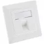 InLine Rāmja komplekts 1x RJ45 Bu/LSA ieliktnim, Keystone SNAP-In, balts RAL9010