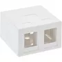 InLine Virsmas montāžas kārba keystone 2x RJ45 balta 76202B