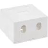 InLine Virsmas montāžas kārba keystone 2x RJ45 balta 76202B