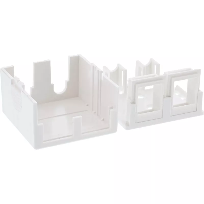InLine Virsmas montāžas kārba keystone 2x RJ45 balta 76202B