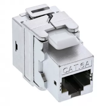 InLine Premium RJ45 Keystone Jack Snap-In modulis Cat.6a ar putekļu vāciņu