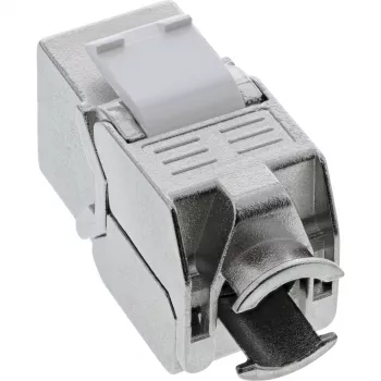 InLine RJ45 Keystone Jack Snap-In modulis Cat.8.1 plakans metālisks 1 gab.