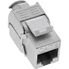 InLine RJ45 Keystone Jack Snap-In modulis Cat.8.1 plakans metālisks 1 gab.