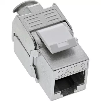 InLine RJ45 Keystone Jack Snap-In modulis Cat.8.1 plakans metālisks 1 gab.