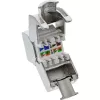 InLine RJ45 Keystone Jack Snap-In modulis Cat.8.1 plakans metālisks 1 gab.