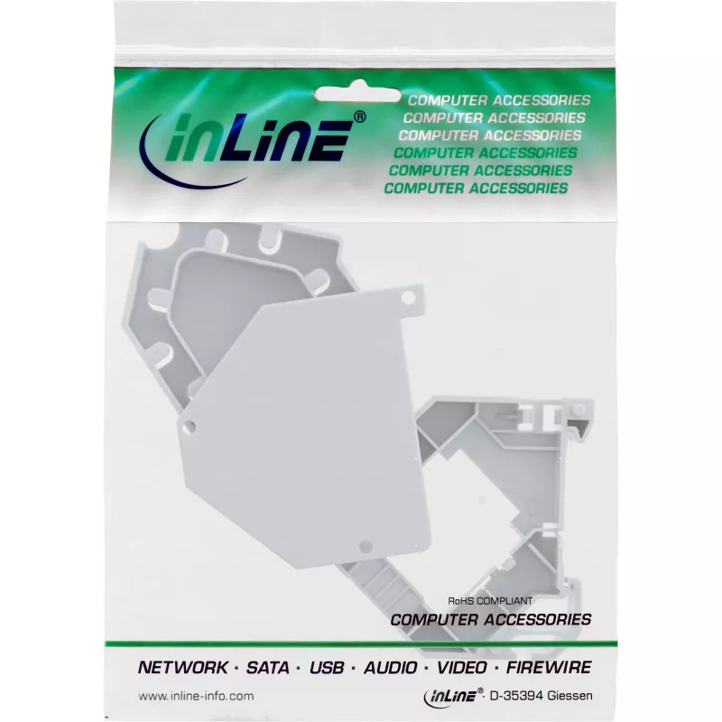 InLine Keystone SNAP-In Fiber Keystone moduļa turētājs, 1 ports DIN sliedei