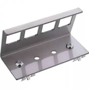 InLine 76203F metāla Keystone ielikšanas kronšteins DIN sliedei, 4 porti