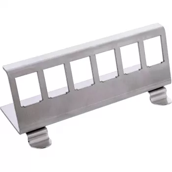 InLine 76203G metāla Keystone stiprinājuma kronšteins DIN sliedei, 6 porti