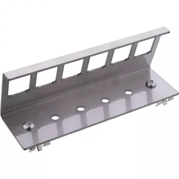InLine 76203G metāla Keystone stiprinājuma kronšteins DIN sliedei, 6 porti