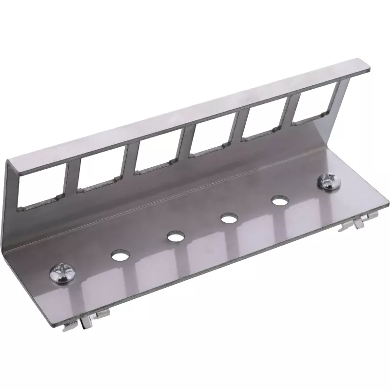 InLine 76203G metāla Keystone stiprinājuma kronšteins DIN sliedei, 6 porti