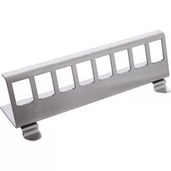 InLine 76203H metāla Keystone stiprinājums DIN sliedei, 8-portu