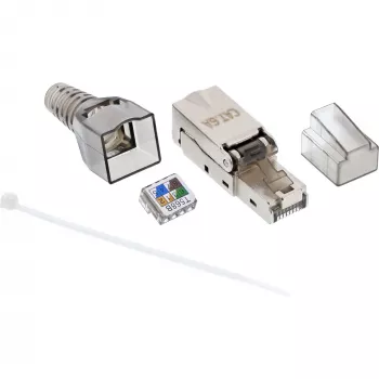 InLine RJ45 spraudnis Cat.6A 500MHz laukā uzstādāms ekranēts 76204A