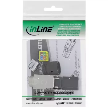 InLine RJ45 spraudnis Cat.6A 500MHz, lauka montāžai, ekranēts, ar skrūvējamu vāciņu