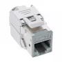 InLine Keystone RJ45 ligzda, ekranēta, Cat.6A, pelēka 8-pack