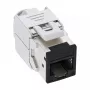 InLine Keystone RJ45 ligzda, ekranēta, Cat.6A, melna, 8 iepakojumā