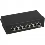 InLine Patch Panel Cat.6 8 Port desktop melns RAL9005