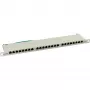 InLine Patch Panel Cat.6 24 Port 19 collis 0.5U gaiši pelēks RAL7035