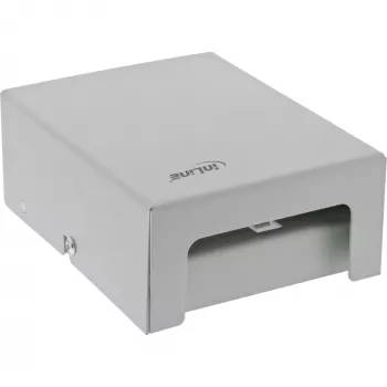 InLine Desktop Consolidation Point Box 4x Keystone RJ45, metāla, RAL7035