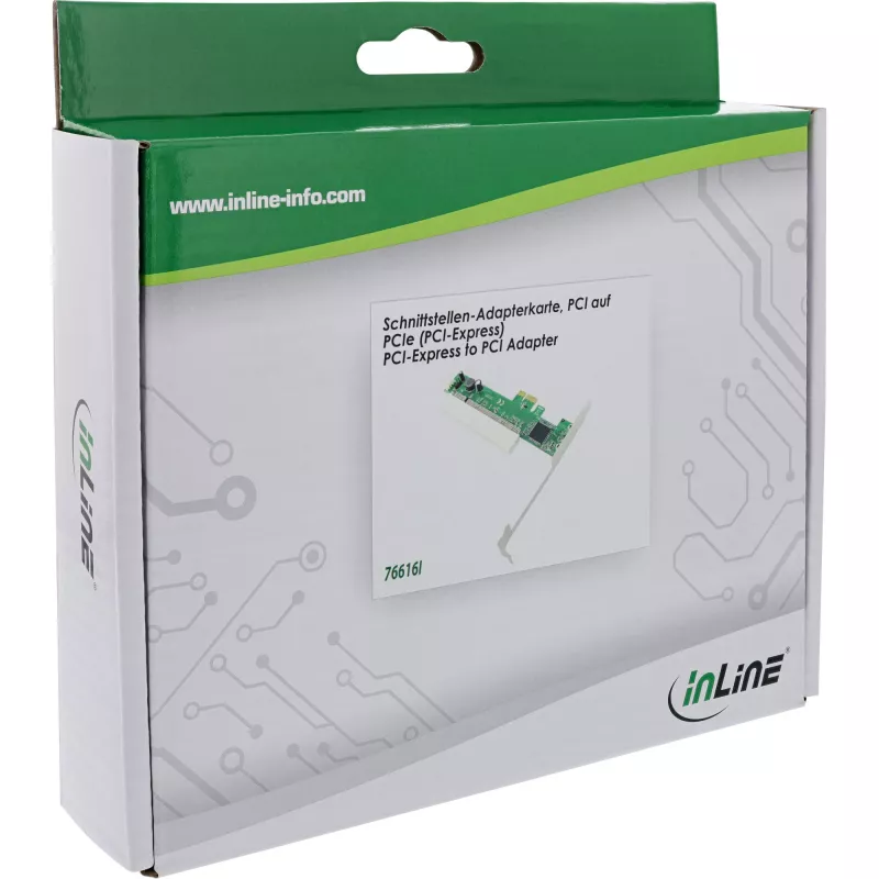 InLine PCI interfeisa adapteris uz PCIe interfeisa karti 76616I