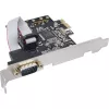 InLine interfeisa karte 1 ports seriālais 9 kontaktu PCIe, InLine, 76618D