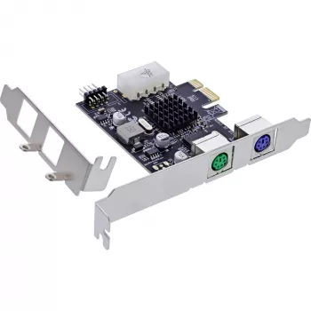 InLine saskarnes karte 2x PS/2 USB galvene PCIe Vīrietis 0.48 Gbit/s