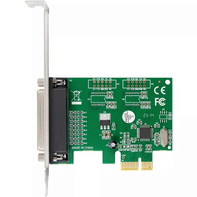 Iekšējais paralēlais adapteris InLine 76625E PCIe vīriešu WCH CH382L