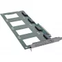 InLine 76660R PCIe 3.0 x16 karte ar 4x U.2 NVMe SSD slotiem