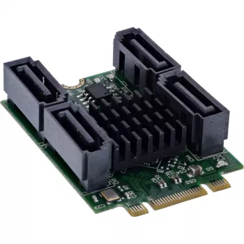 InLine 76660U M.2 uz SATA interfeisa karte 4 porti 6 Gbit/s