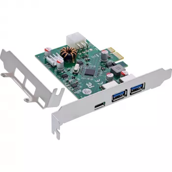 InLine 76661M interfeisa karte / adapteris iekšējais USB 3.2 Gen 1 (3.1 Gen 1), USB Type-C