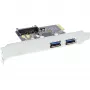 InLine 2 Portu USB 3.0 Kontroliera Karte ar SATA Papildu Barošanas Portu PCIe