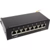 InLine Patch Panel Cat.6A 8 portu galda/sienas montāžai melns RAL9005
