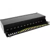 InLine Patch Panel Cat.6A galda/sienas montāža 12 porti melns RAL9005