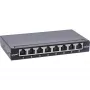 InLine Patch panel Cat.6A 0,5U 8-portu, galda/sienas/sliedes, melns, putekļu aizsardzība