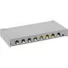 InLine Patch panel Cat.6A 0.5U 8-portu, galda/sienas montāžai, gaiši pelēks RAL7035