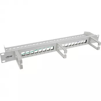 Patch panel InLine 76822A 1U Pelēks Rack ietilpība 1U