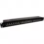 InLine Patch Panel 19 inch Cat.6A 24 Porti 1U Melns RAL 9005