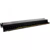 InLine Patch Panel 19 inch Cat.6A 24 Porti 1U Melns RAL 9005