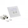 InLine Cat.6A iemontējamā kaste 2x RJ45 balta RAL9010