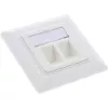 InLine Cat.6A iemontējamā kaste 2x RJ45 balta RAL9010