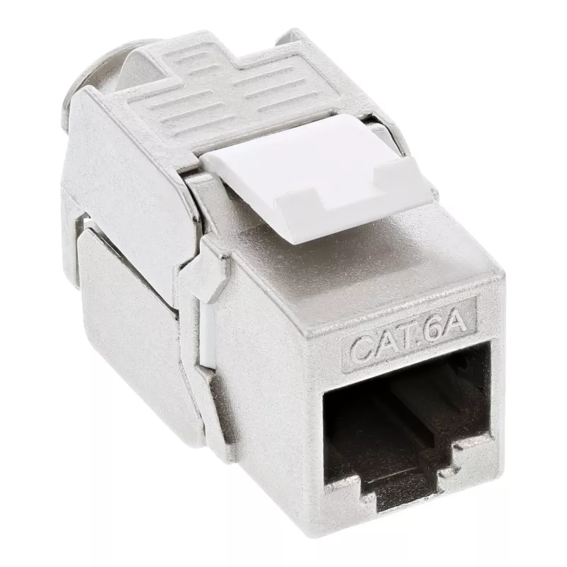 InLine Cat.6A iemontējamā kaste 2x RJ45 balta RAL9010
