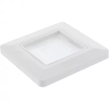 Sienas rāmis ar suku InLine 78501 televizoram, plastmasa, balts RAL9010, 80×80 mm