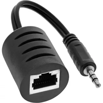 InLine 3.5mm Audio pār LAN / Ethernet / RJ45 kabelis komplekts līdz 50 m