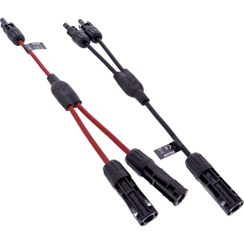 InLine 95020 saules paneļu kabeļu Y-sadalītājs 4 mm² 1500 V 30 A 0,36 m