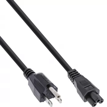 InLine B-16656U barošanas vads melns 2 m NEMA 5-15 – IEC C5