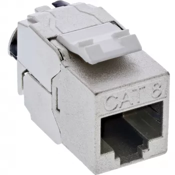 Keystone modulis InLine B-76202Q — plakans pelēks RJ-45, 14.5×31.8×19.4 mm