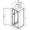 Brīvi stāvošs skapis Triton RMA-18-A66-CAX-N1 18U 800 kg Pelēks