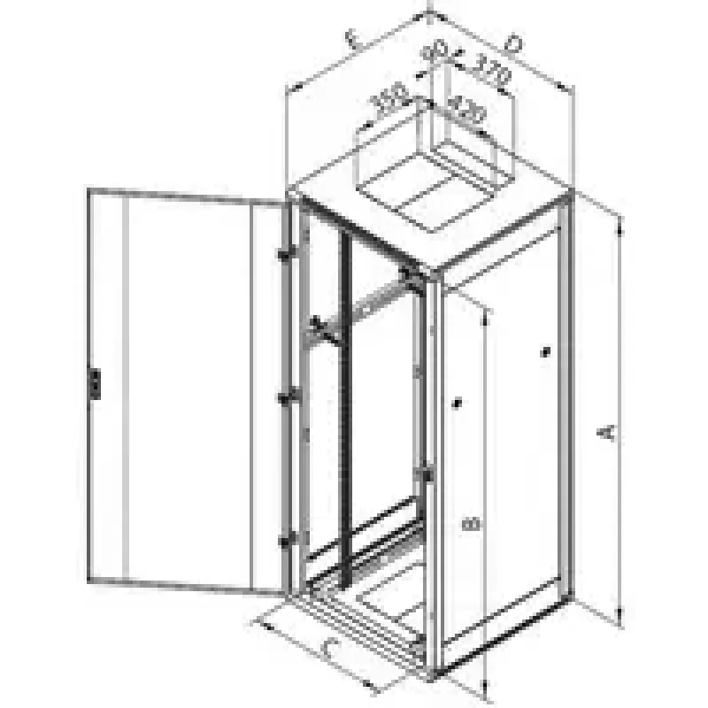 Brīvi stāvošs skapis Triton RMA-18-A66-CAX-N1 18U 800 kg Pelēks
